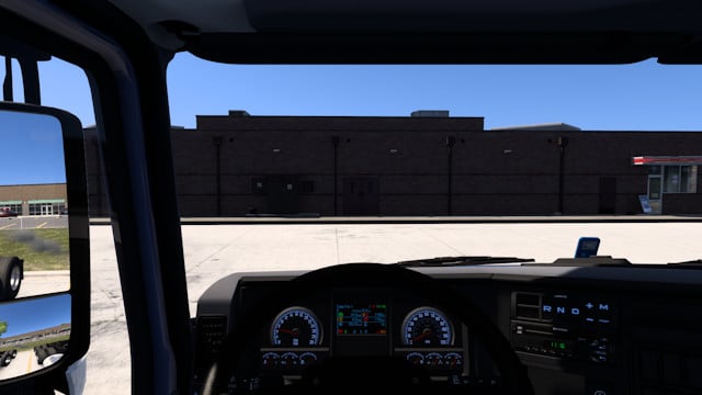 Mack Anthem blue interior
